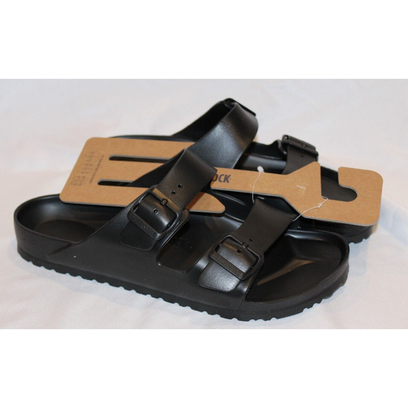 Birkenstock‎ Arizona Essentials EVA Slide Men's Sandal BLACK Medium/Narrow - Picture 1 of 8
